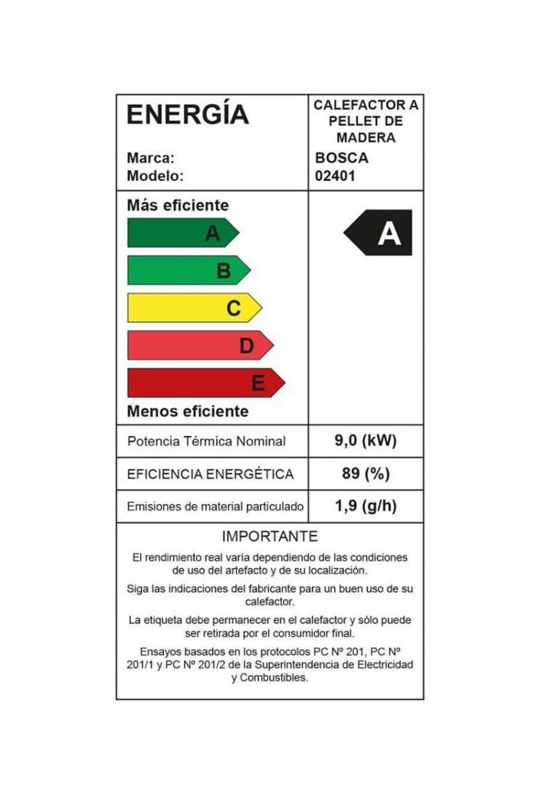 CALEFACTOR BOSCA A PELLET HERA CHARCOAL-4