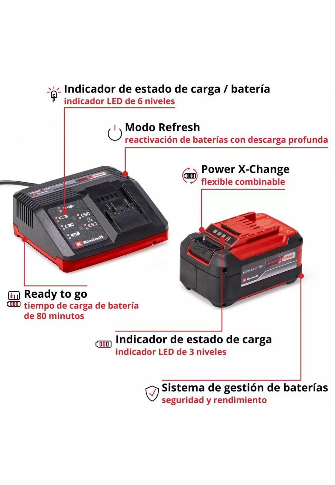 CARGADOR+BATERIA 18V 5.2 AH EINHELL PXC Fastcharger-2