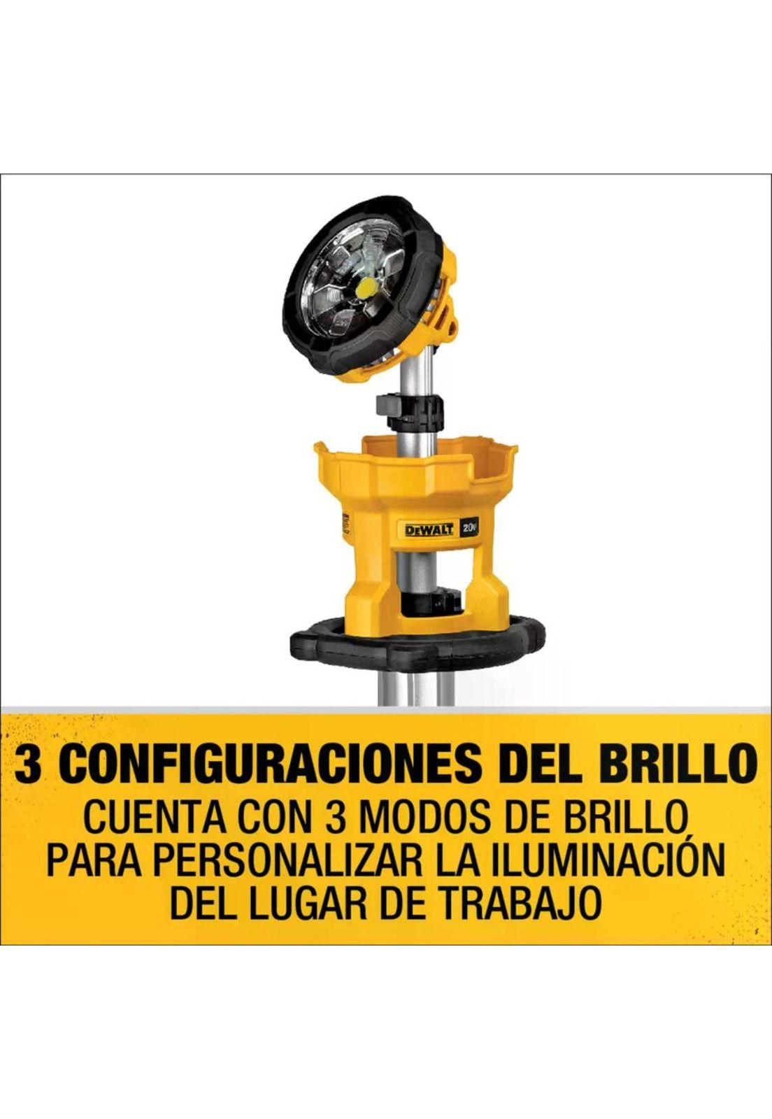 FOCO LED 20V MAX TRIPODE 3 NIV LUZ DEWALT DCL079B-2