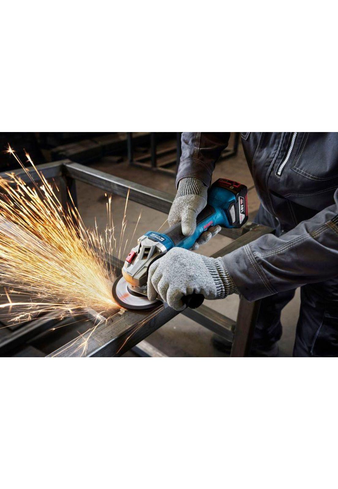 ESMERIL ANGULAR 5" BOSCH GWS 18V-8 PROF SIN BAT NI CARG-8