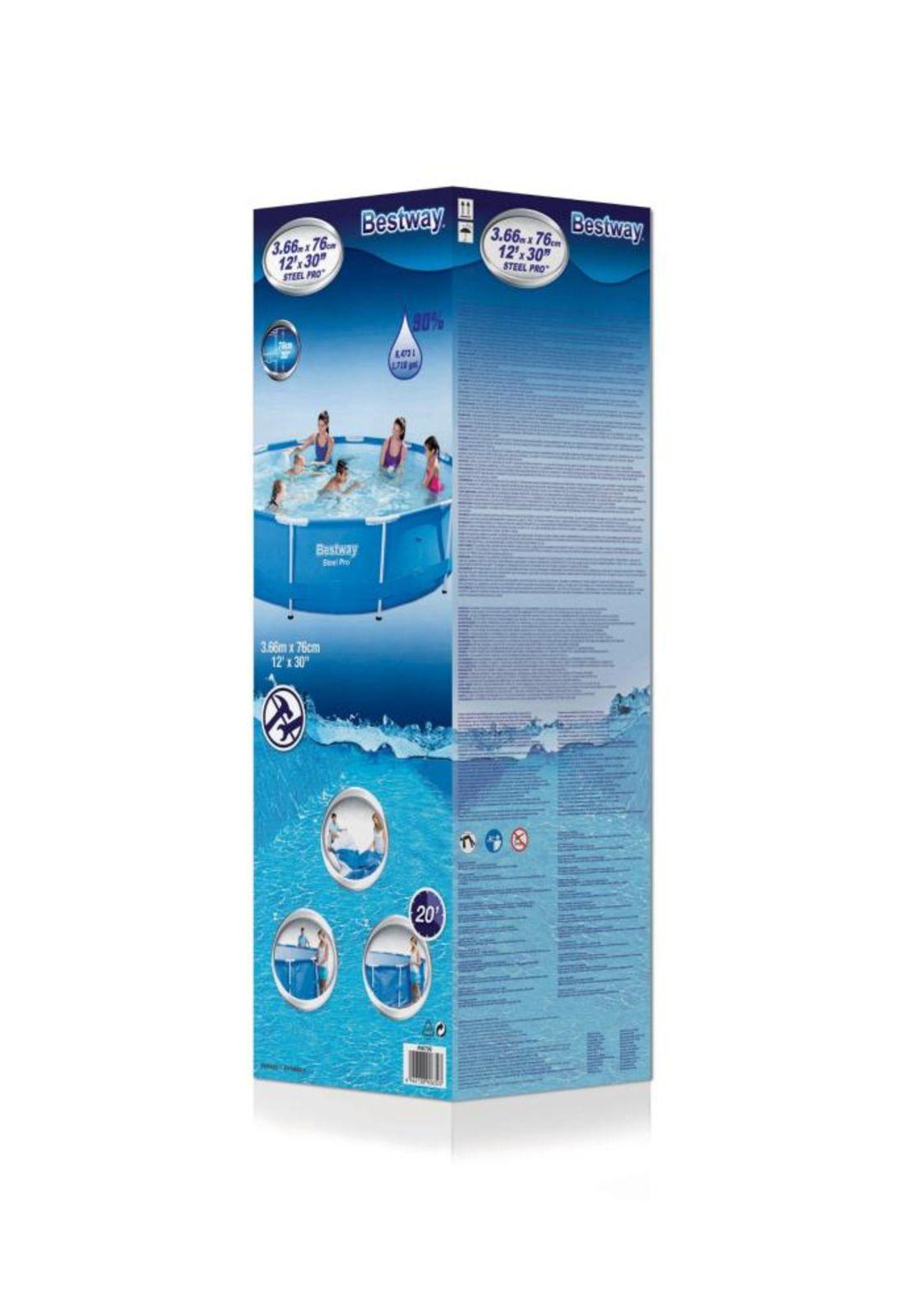 PISCINA BESTWAY REDONDA STEEL PRO 3.66M X 76CM-2