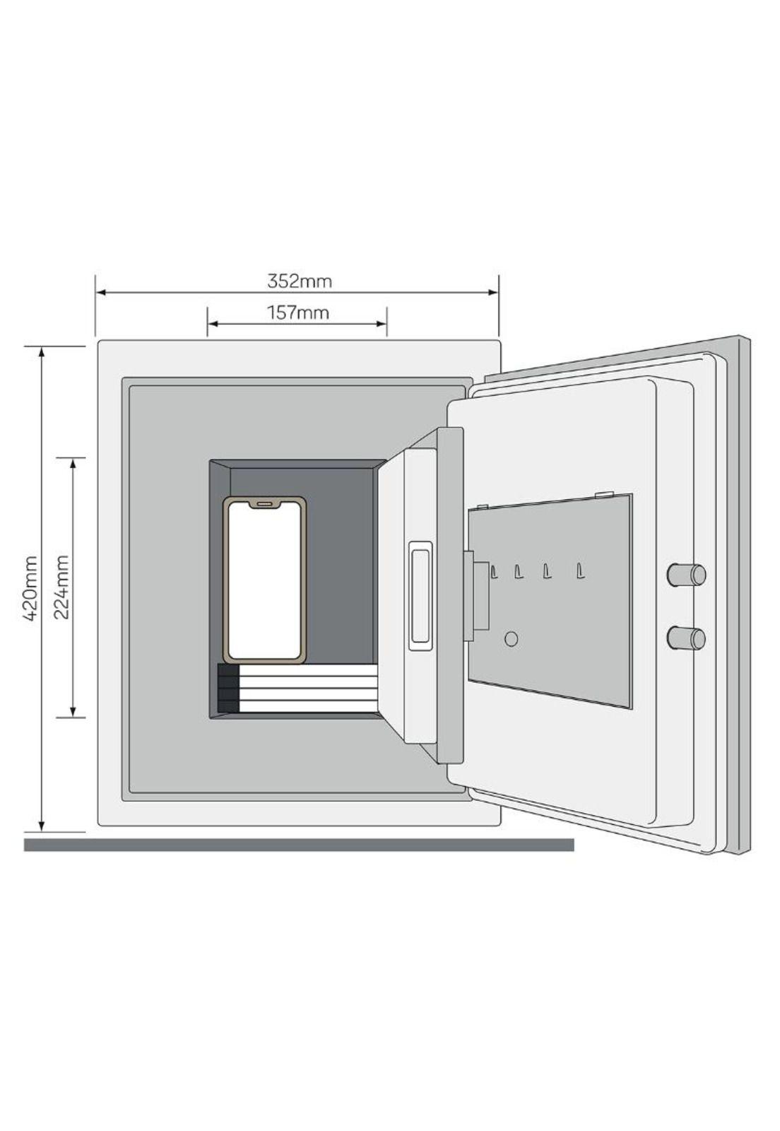 CAJA FUERTE ELEC. S/VISOR OFFICE 40LT-5