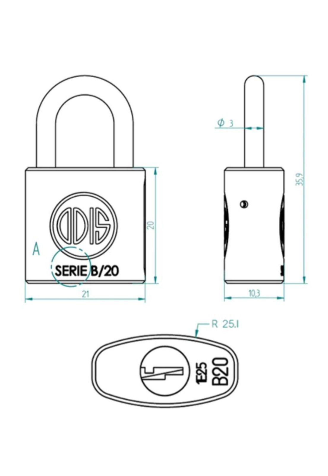 CANDADO ODIS B20 20MM-1
