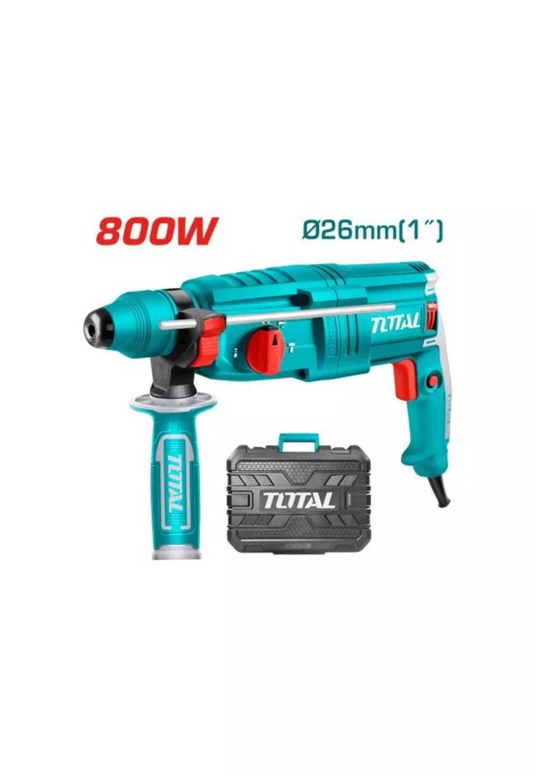 ROTOM SDS PLUS TOTAL 800W 2.6J+BROCA-CIN TH3082687-3