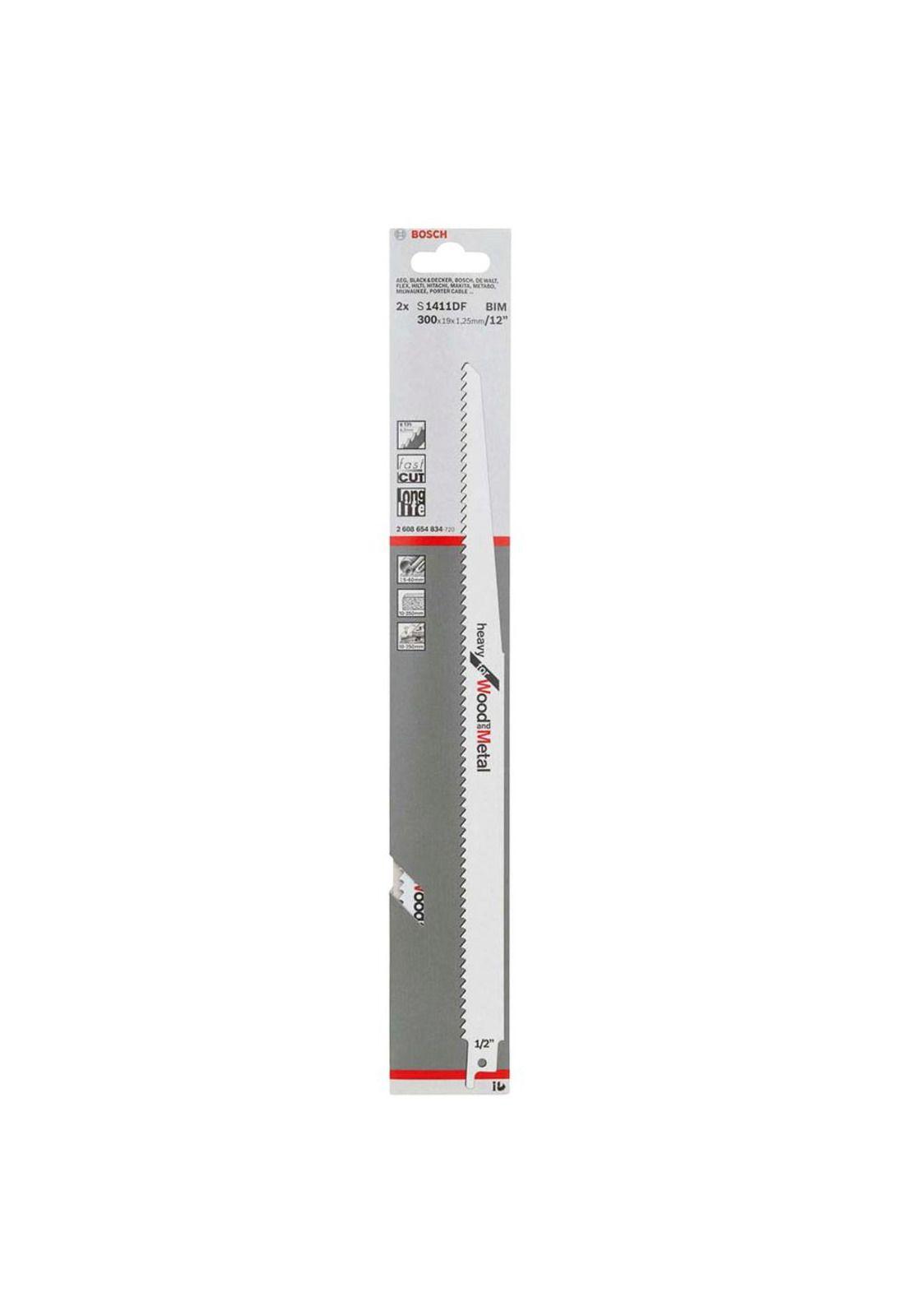 Set 2 Hojas Sierra Sable Bosch Madera y Metal S1411DF-1