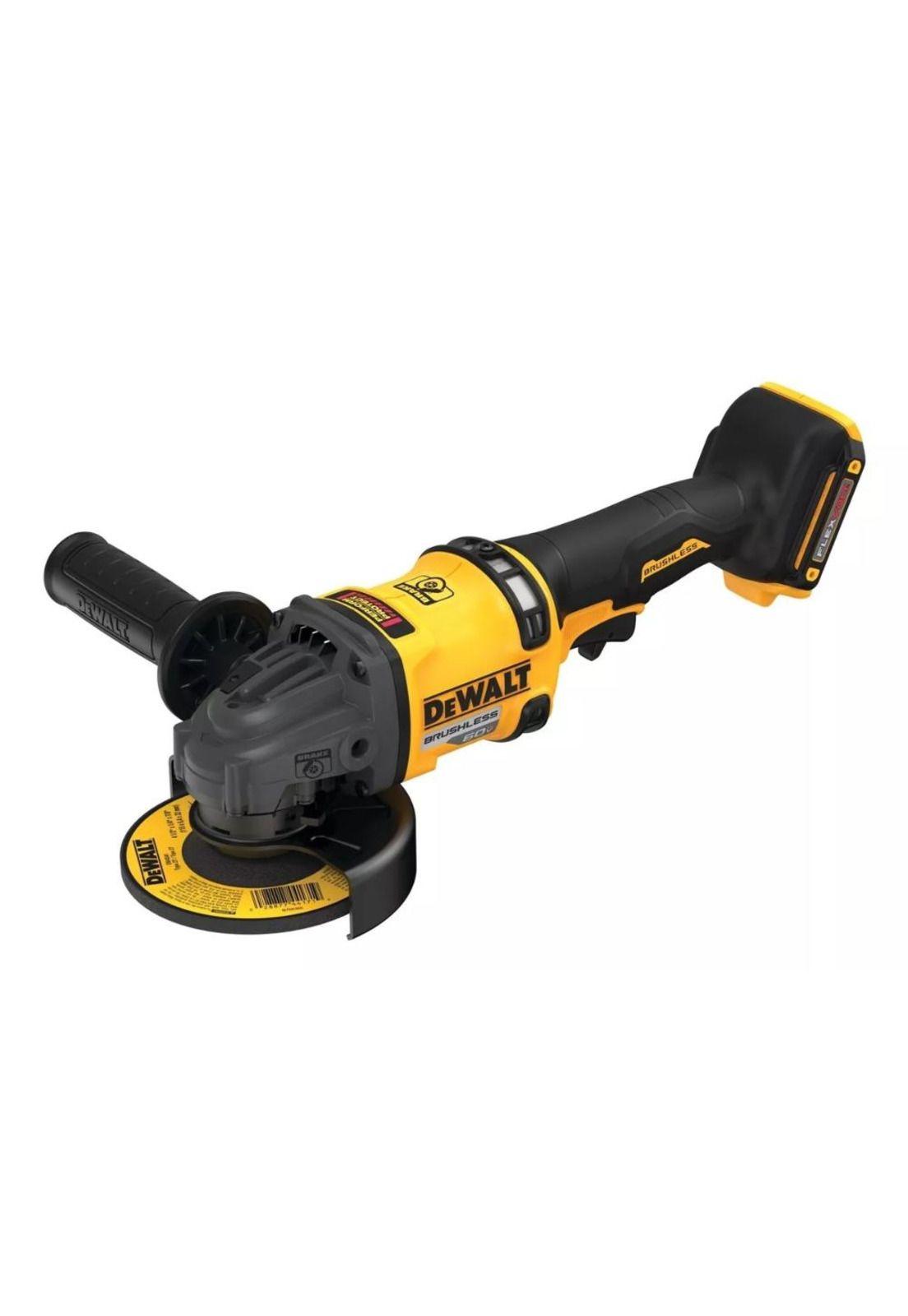 ESMERIL ANGULAR DEWALT DCG418T1 4 1/2 60v+1BAT  6.0AH+CARG-3