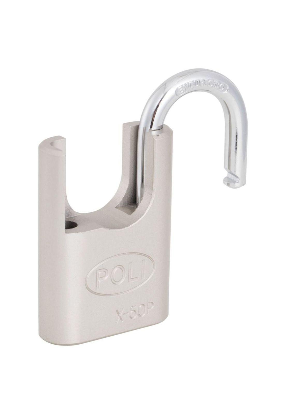 CANDADO POLI X 50P MM C/HOMBRO NIQUEL-4