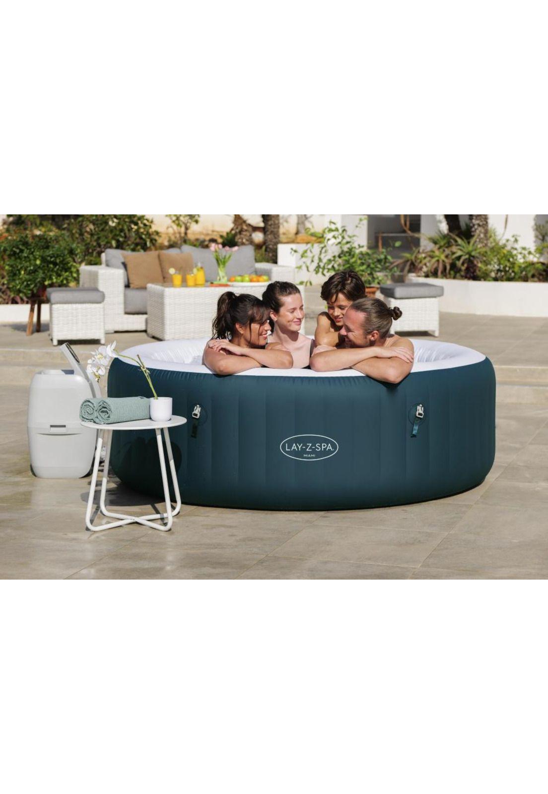 SPA JACUZZI INFLABLE BESTWAY MIAMI AIRJET  6 PERSONAS 1.96 x 66-6
