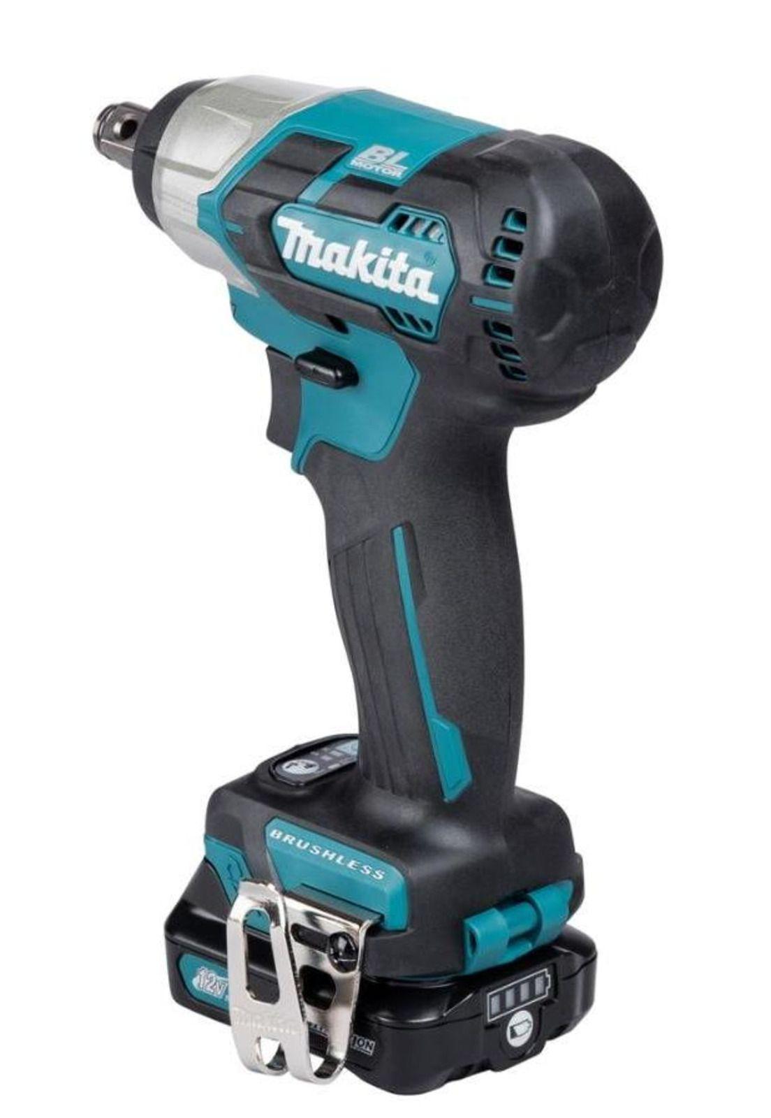 LLAVE IMPACTO 18V MAKITA TW160DWAE 3/8 12V CXT+2 BAT 2A+CARG-2