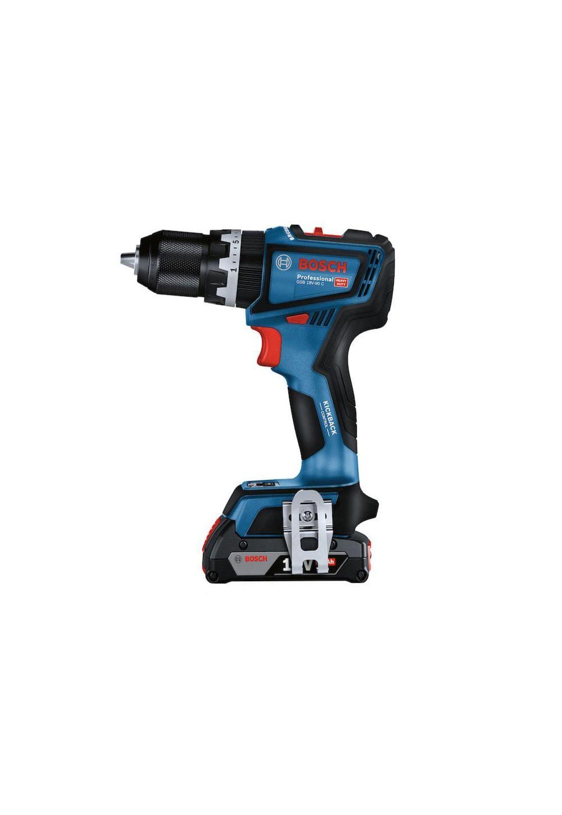 TALADRO PERCUTAR BOSCH GSB 18V-90C PROF +2BAT 2.0+CARG-2