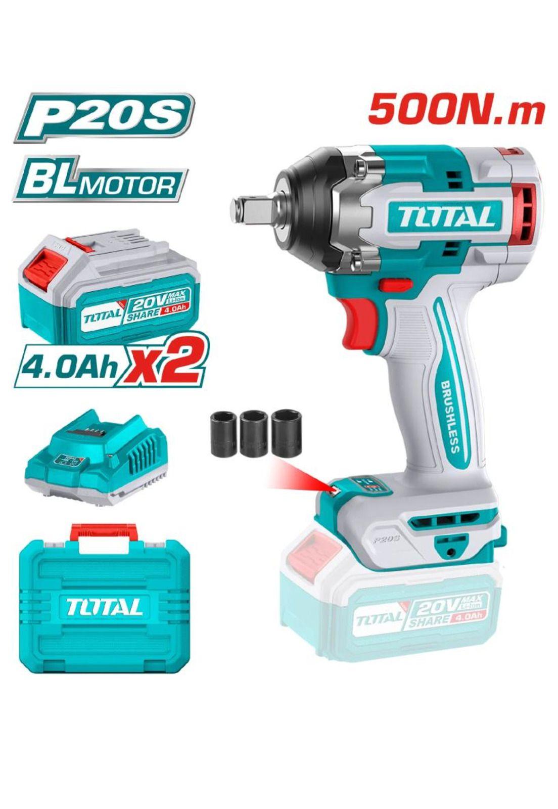 LLAVE DE IMPACTO TOTAL 20V 1/2+2B+C+ACC TIWLI2050-2