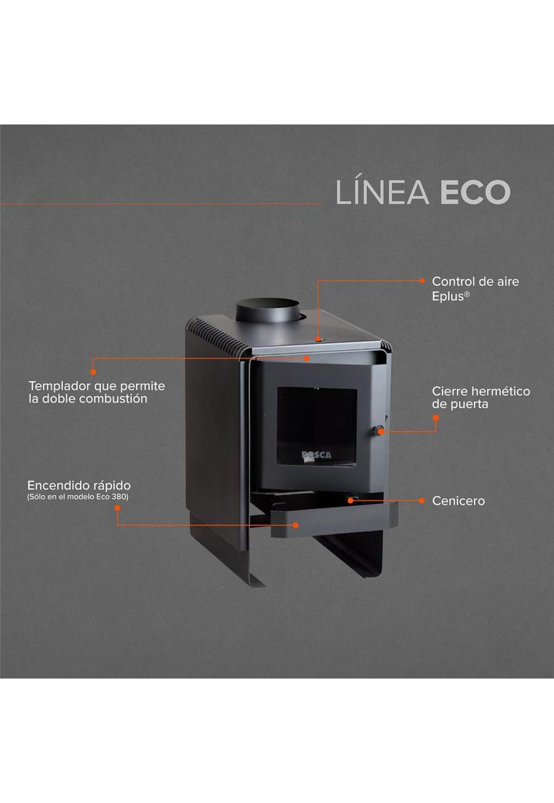 CALEFACTOR BOSCA A LEÑA ECO 380-8