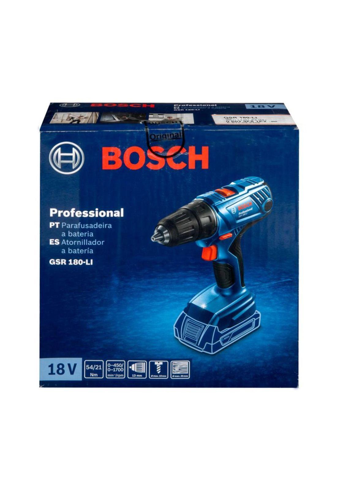 TALADRO ATORNILLADOR INALAMBRICO BOSCH 18V GSR 180-LI-3
