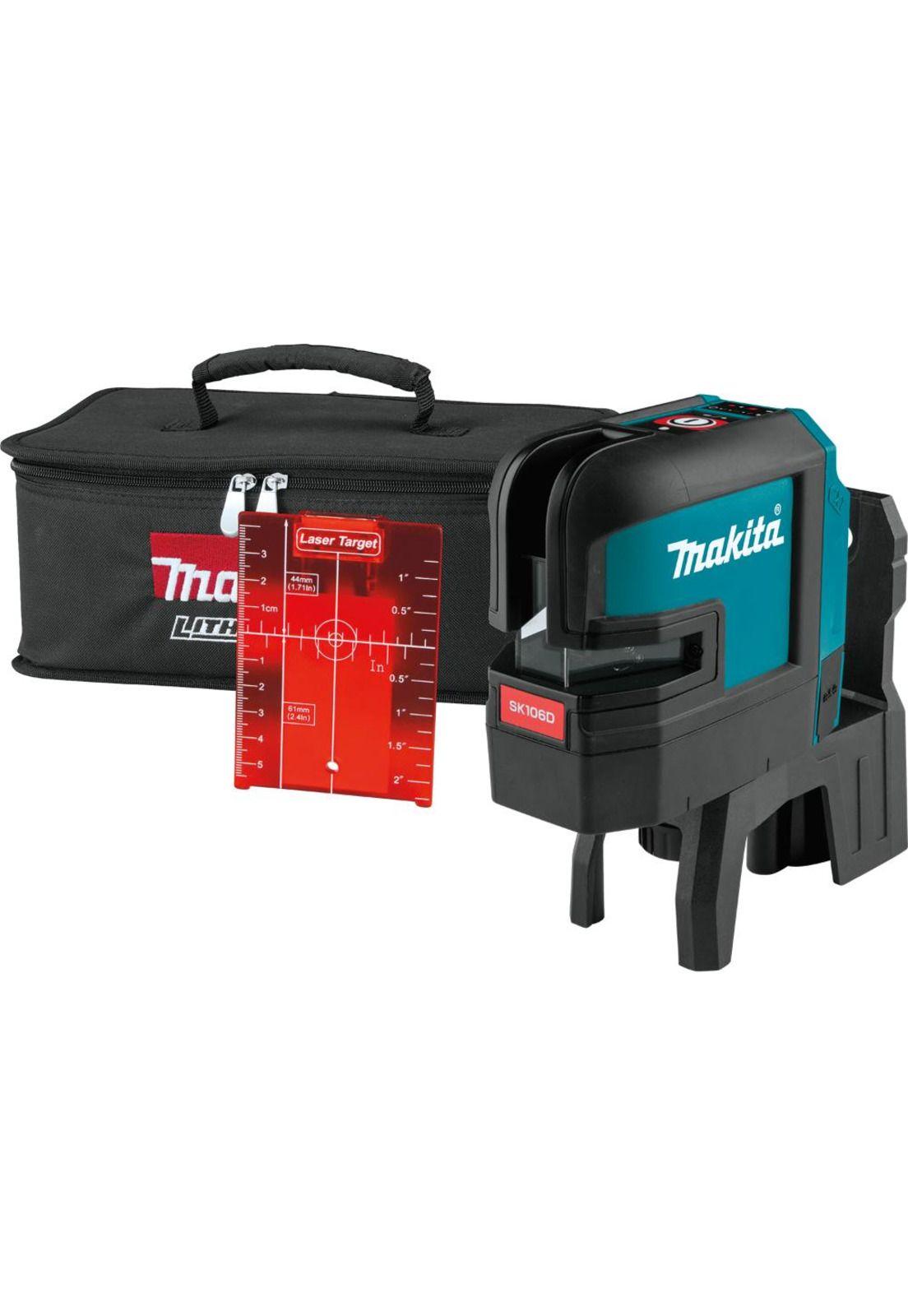 NIVEL LASER MAKITA SK106DZ 12V ROJO/CRUZ SIN BAT NI CARG-0