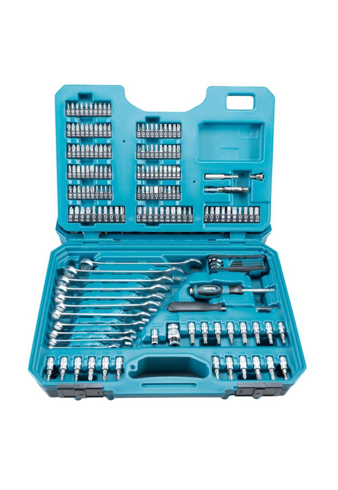 SET MAKITA ACCERIOS Y HERRAMIENTA MANUALES 221 PIEZAS CON MALETA-3