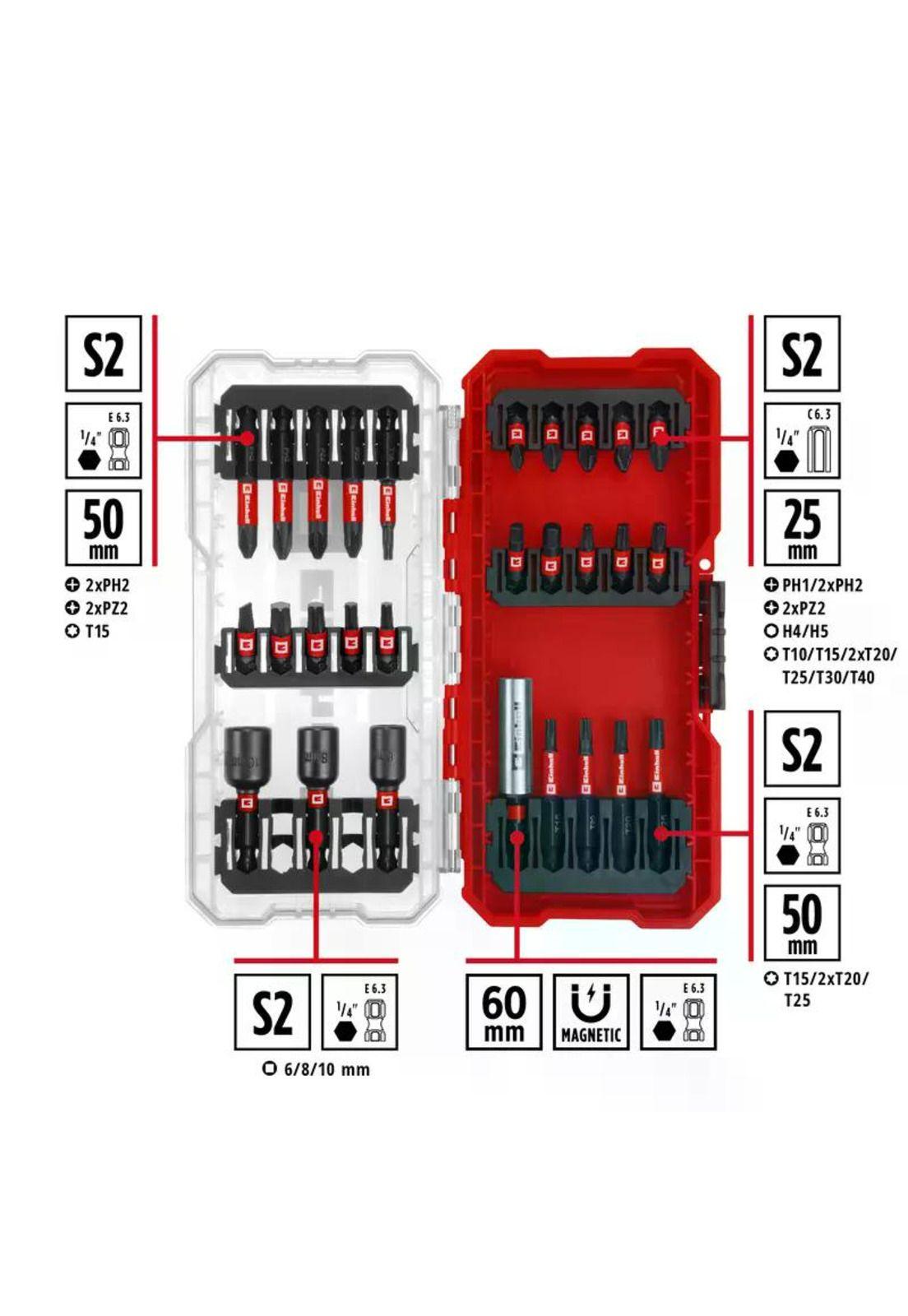 SET ACC EINHELL S-CASE 28 PZS PTAS IMP COMBINADAS-9