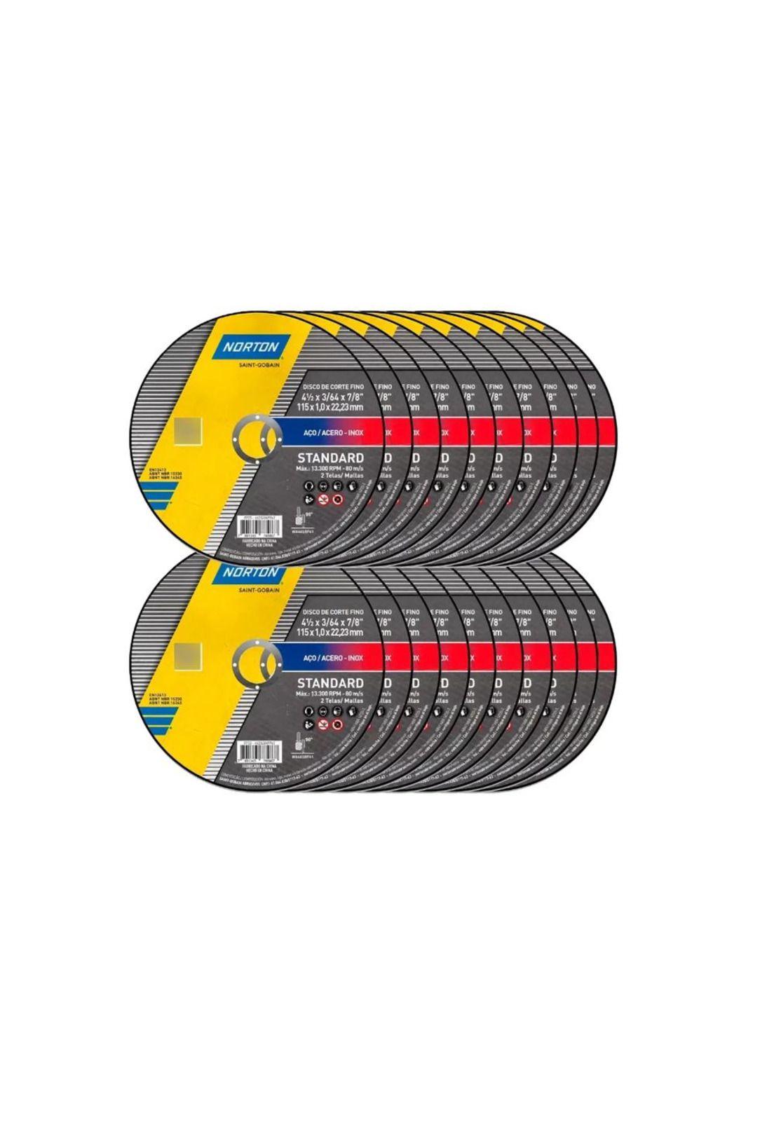 DISCO COR INOX FINO 4 1/2 NORTON X 24U (15X1.0MM)-1