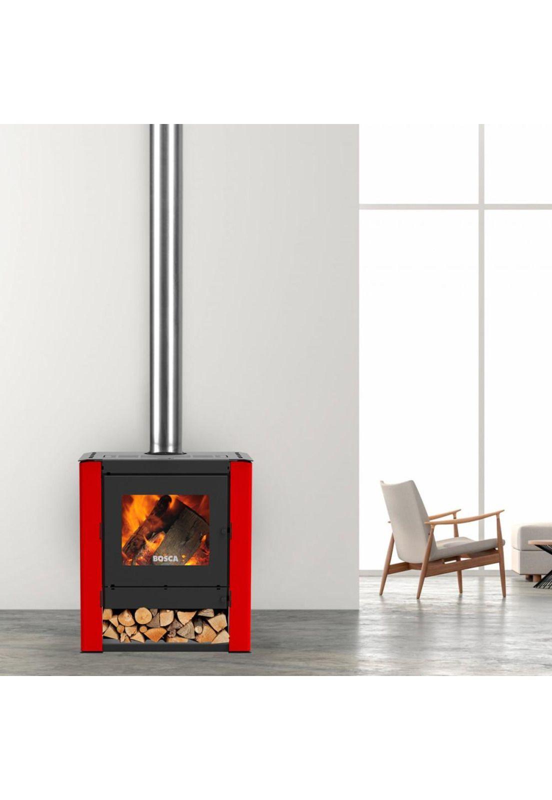 CALEFACTOR BOSCA A LEÑA GOLD 500 ROJO-6