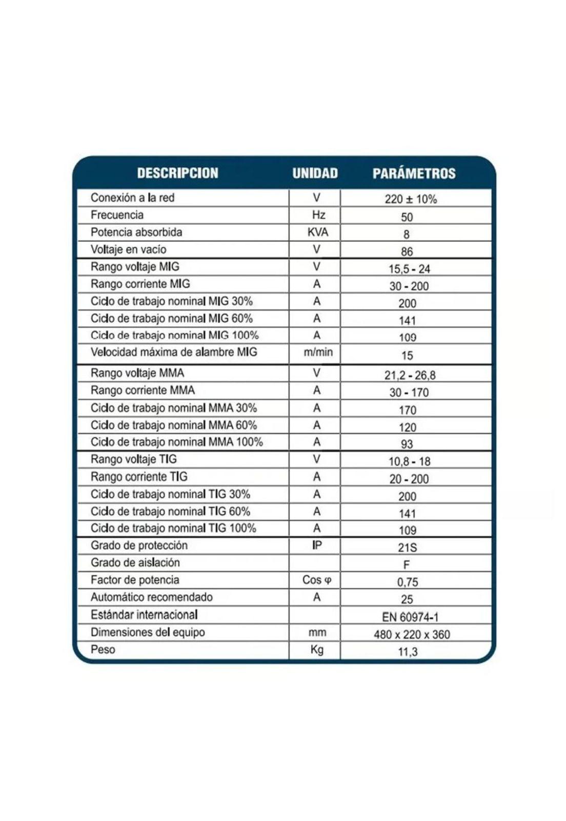 SOLDADORA INDURA COMPACTMIG 200-4