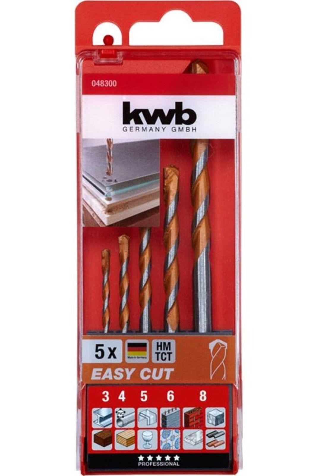 SET  BROCA UNIVERSAL EASYCUT KWB 49048300 DE 3 A 8 MM-1