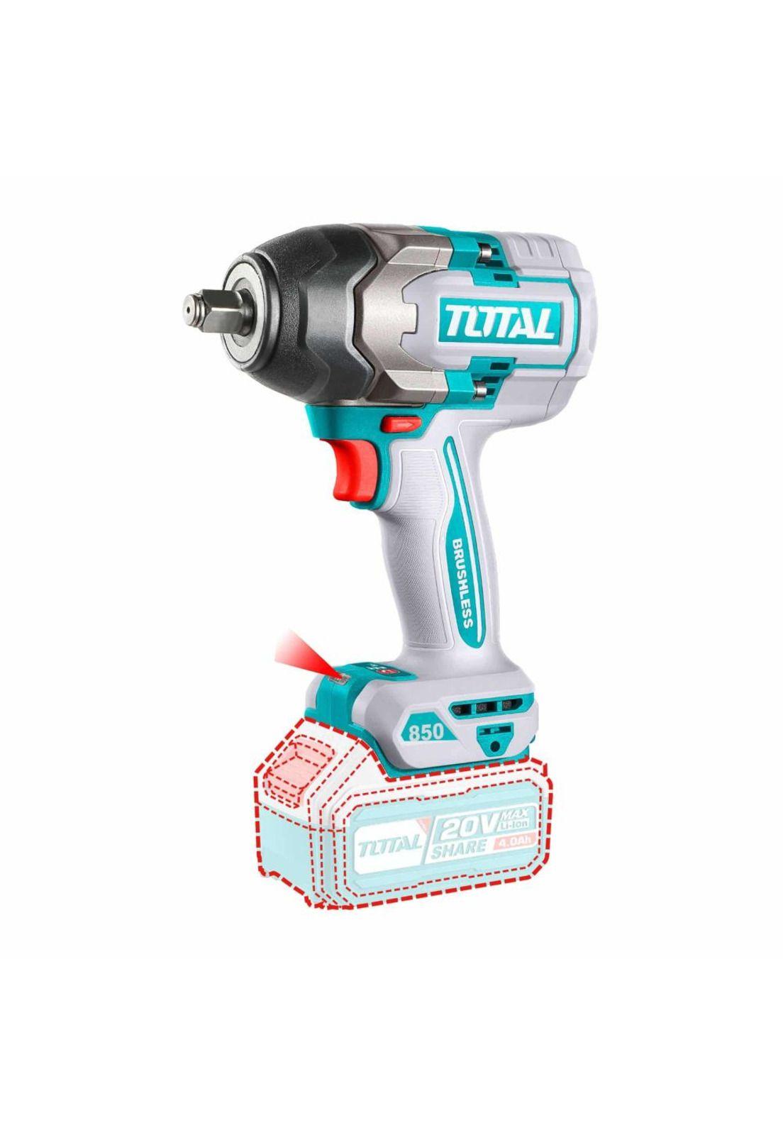 Combo Llave Impacto + Pistola Calor Total 20V TOSLI260381-2