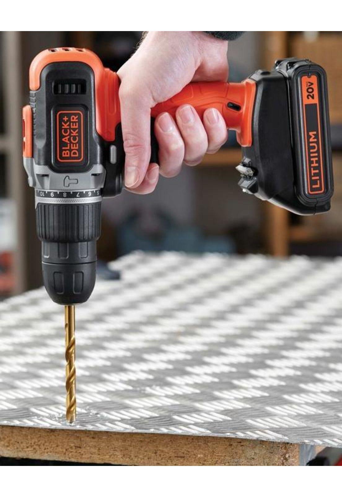Taladro Atornillador Percutor 20v Black+decker Bcd704c1-b2-5