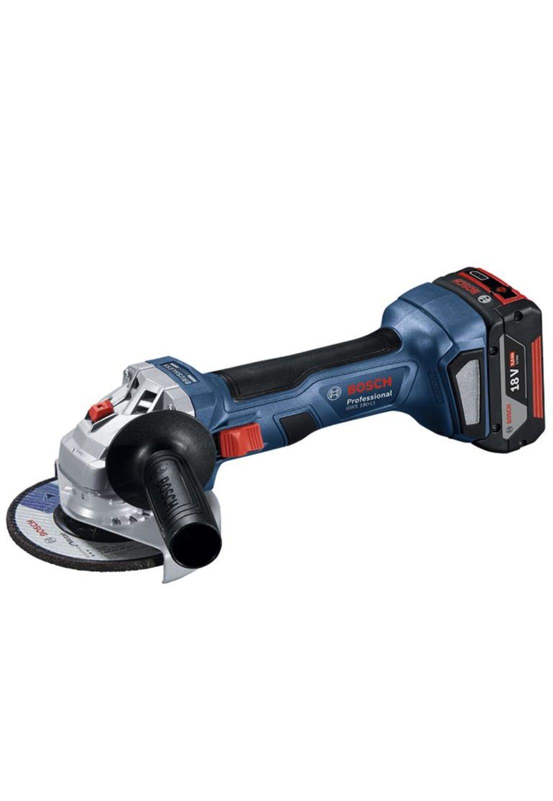 ESMERIL ANGULAR 18V BOSCH GWS 180 7" 1 BAT 4,0AH+CARG-3