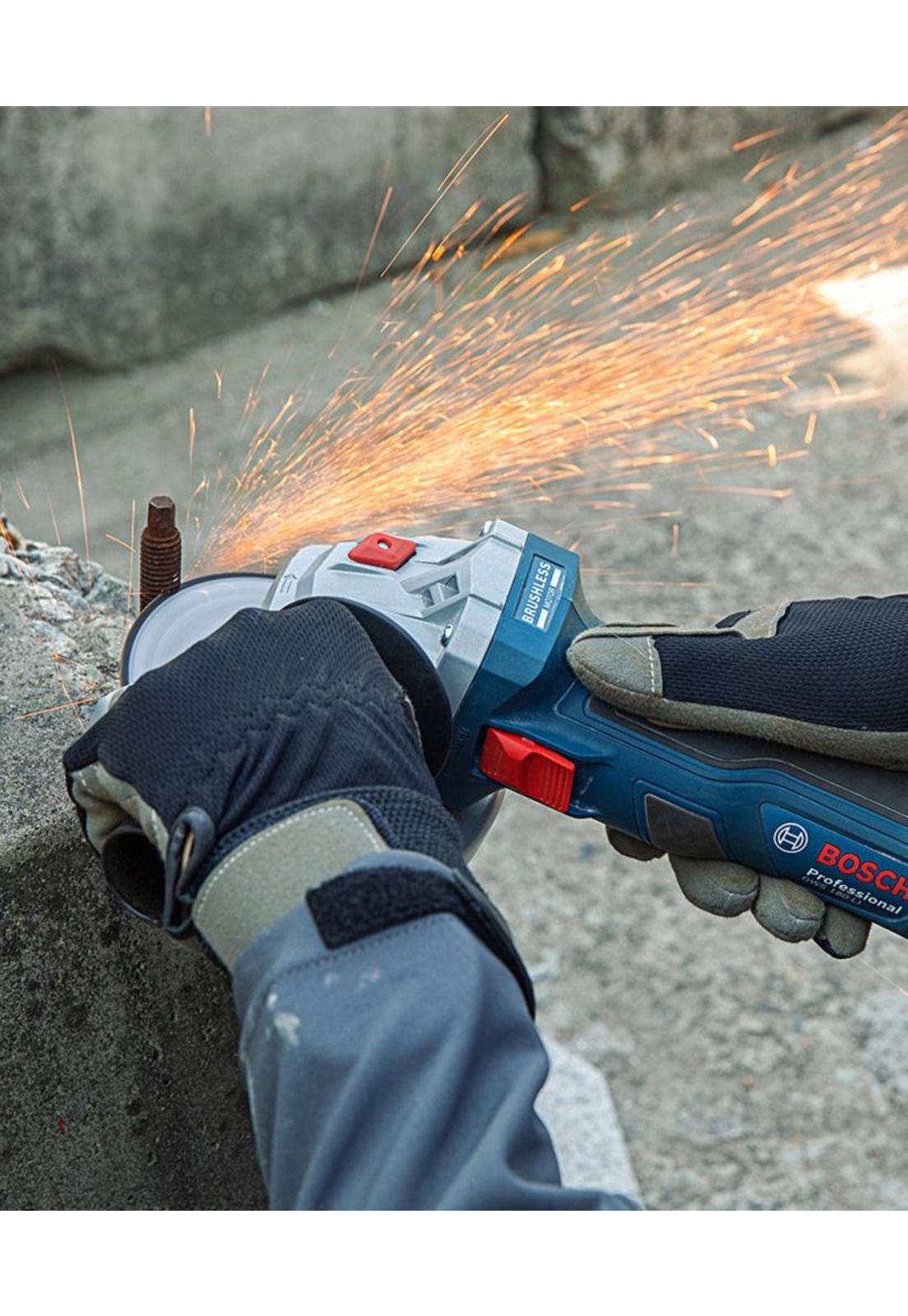 ESMERIL ANGULAR 18V BOSCH GWS 180 7" 1 BAT 4,0AH+CARG-4