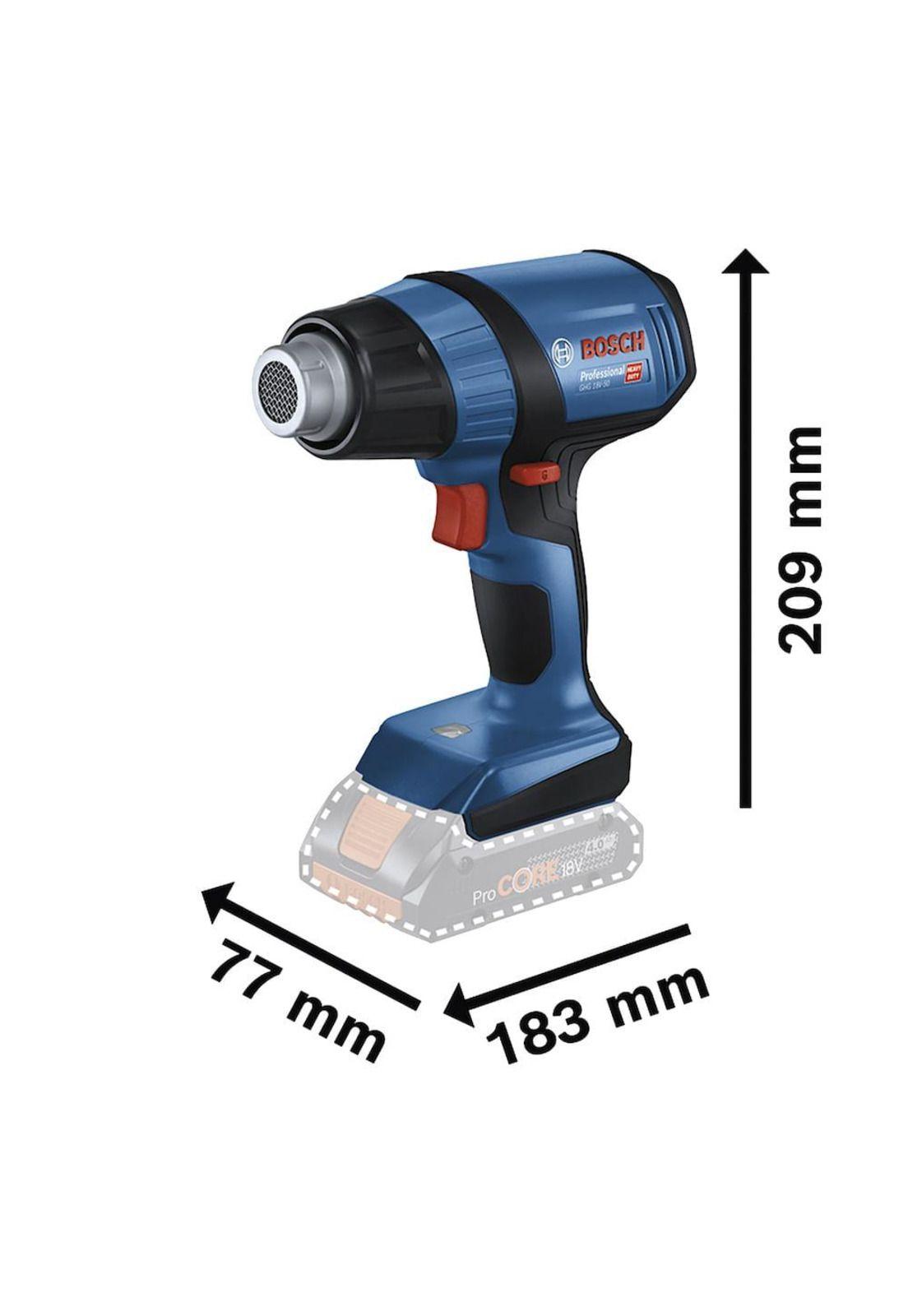PISTOLA CALOR BOSCH GHG 18V 50 SB SIN CARG NI BAT-6