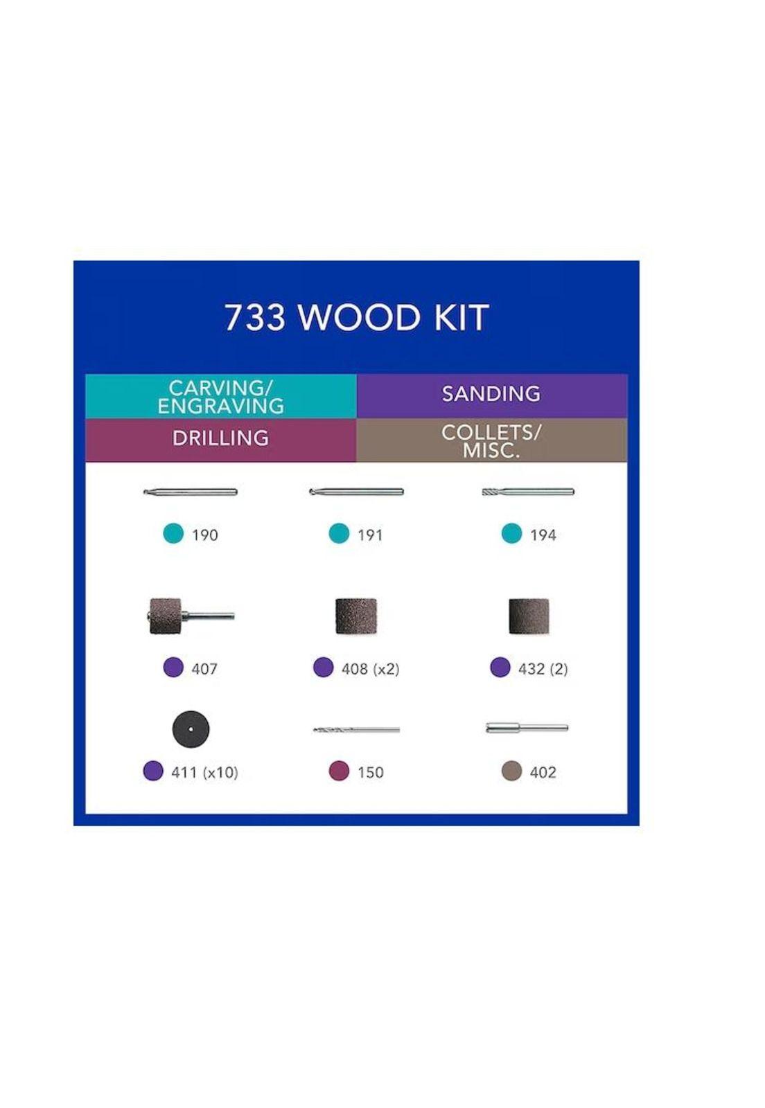 MICRO KIT DREMEL 733 MADERA 20 PIEZAS-3