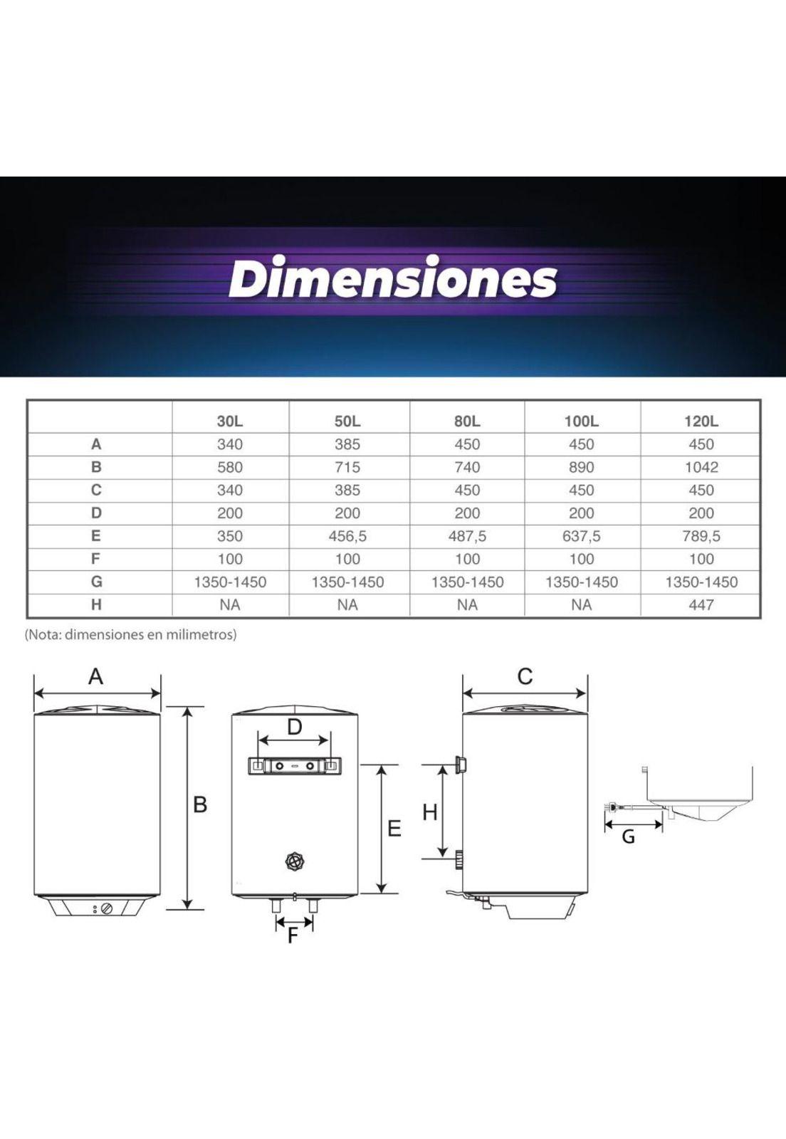 TERMO ELECTRICO COLGAR SPLENDID 80 LTS.-5