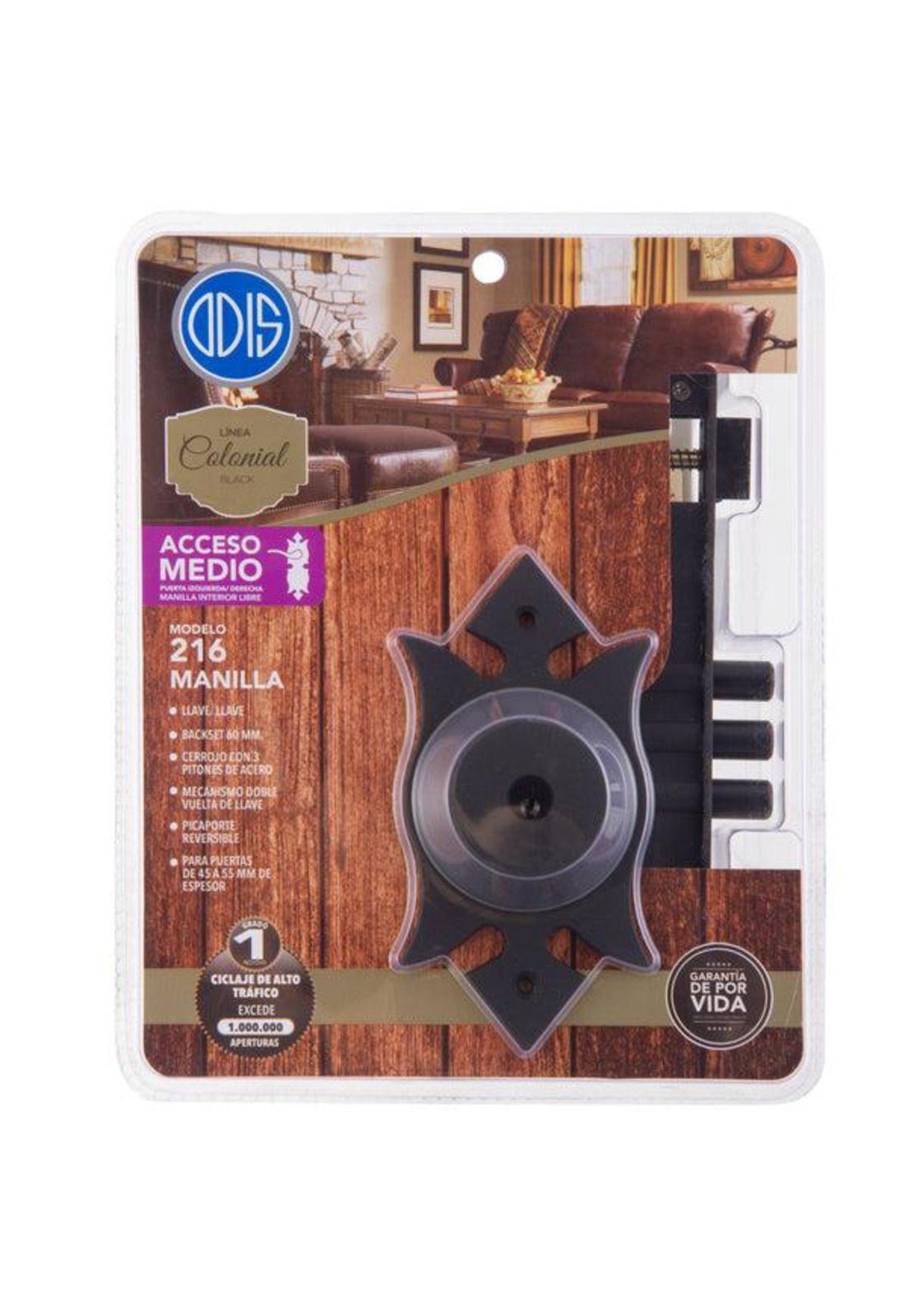 CERRADURA EMB.216 ODIS COLONIAL ACCESO NEGRO-8