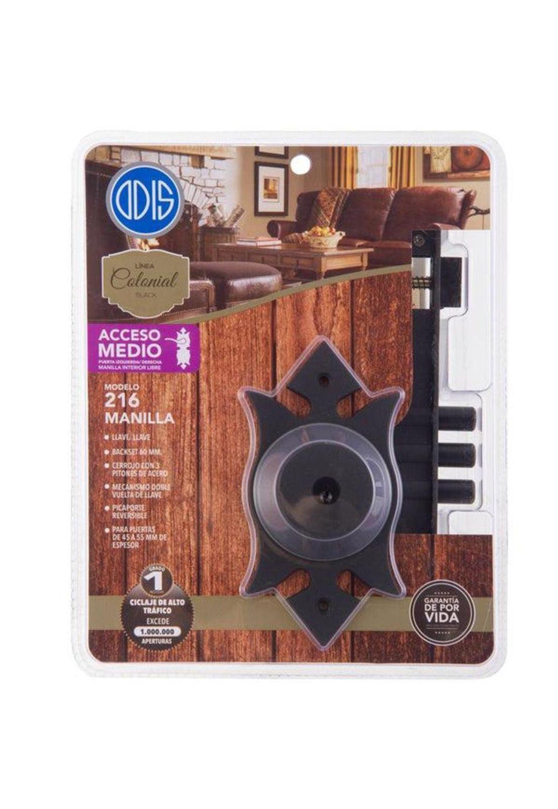 CERRADURA EMB.216 ODIS COLONIAL ACCESO NEGRO-8