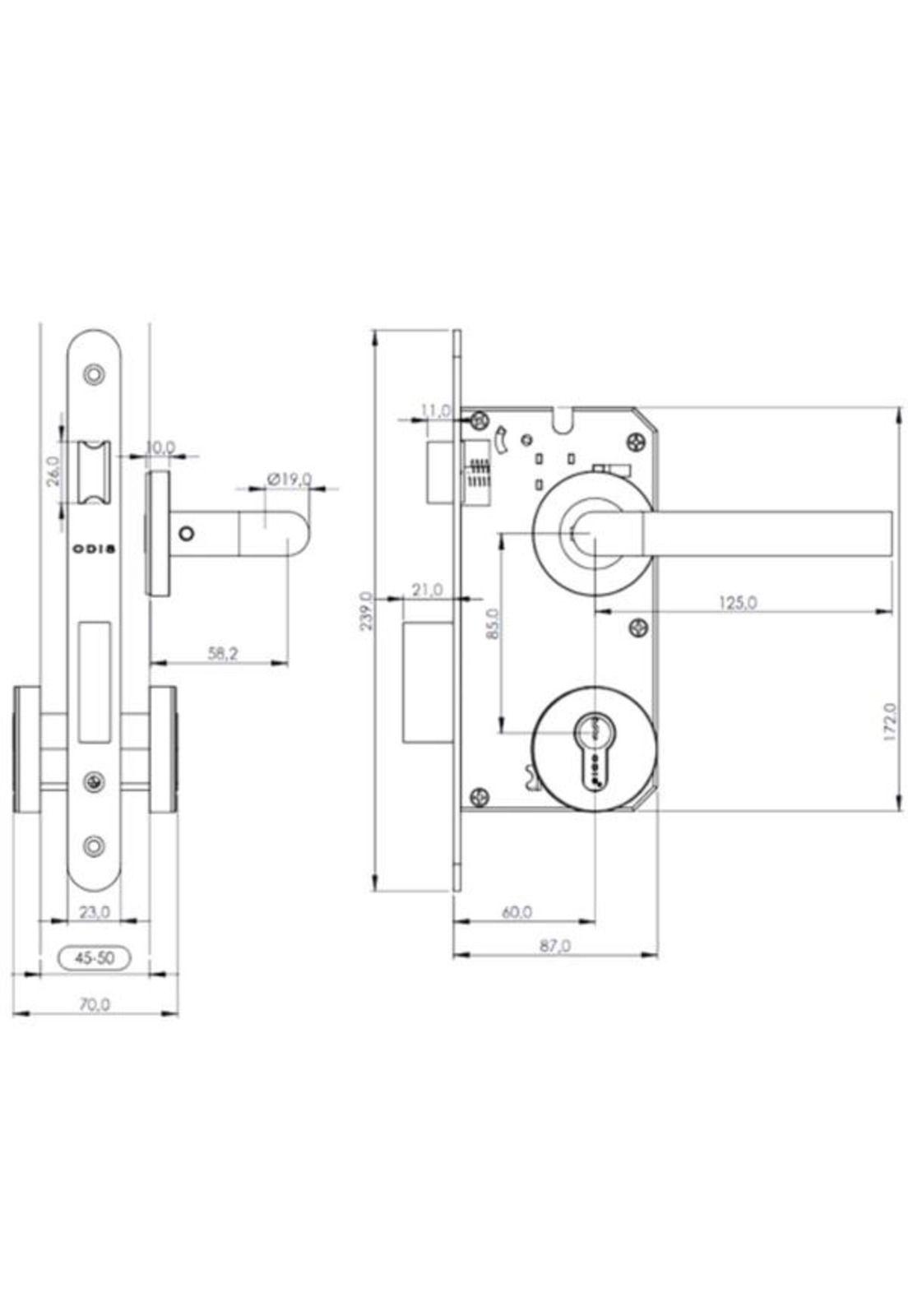 CERRADURA EMB.201-80 ODIS LLAV/LLAV MANIL.9380 A-I-2