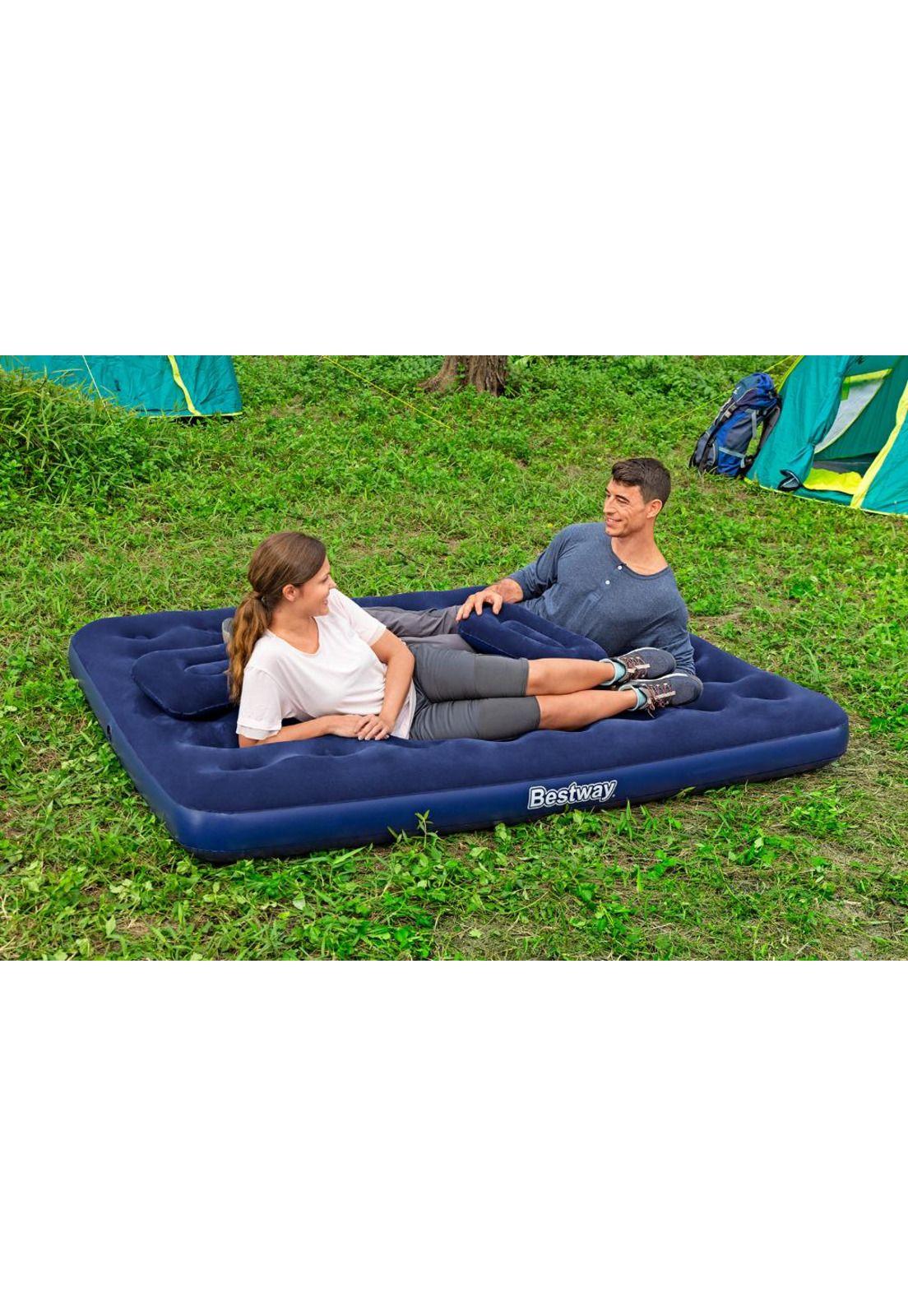 COLCHÓN INFLABLE BESTWAY QUEEN 2.5 PLAZAS 2 ALMOHAD 203 x 152 x 22-8