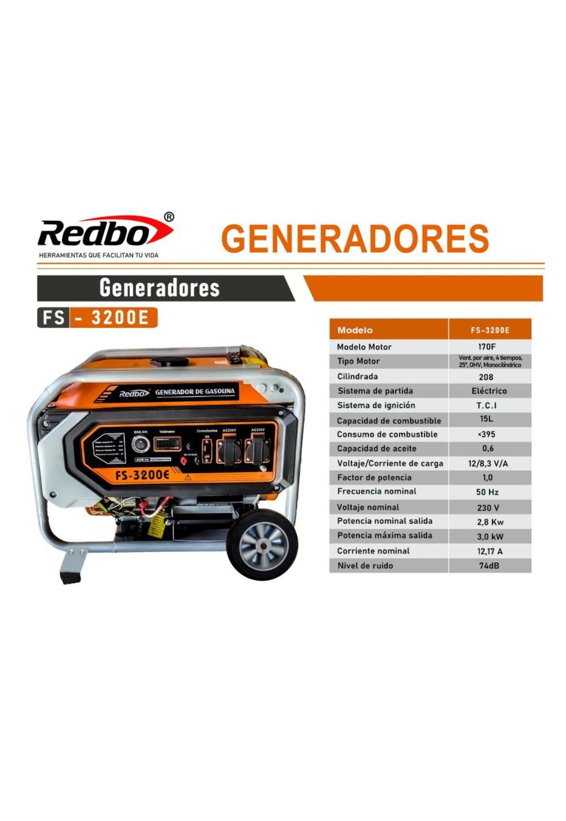 GENERADOR REDBO FS3200E 3200W PARTIDA ELECTRICA-3