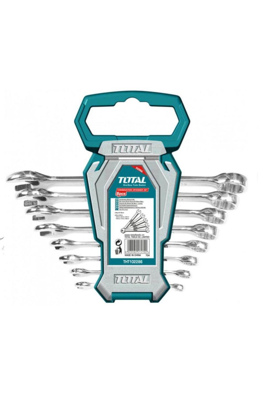 LLAVE PTA Y CORONA TOTAL C/RATCHET 8PZAS THT102-0