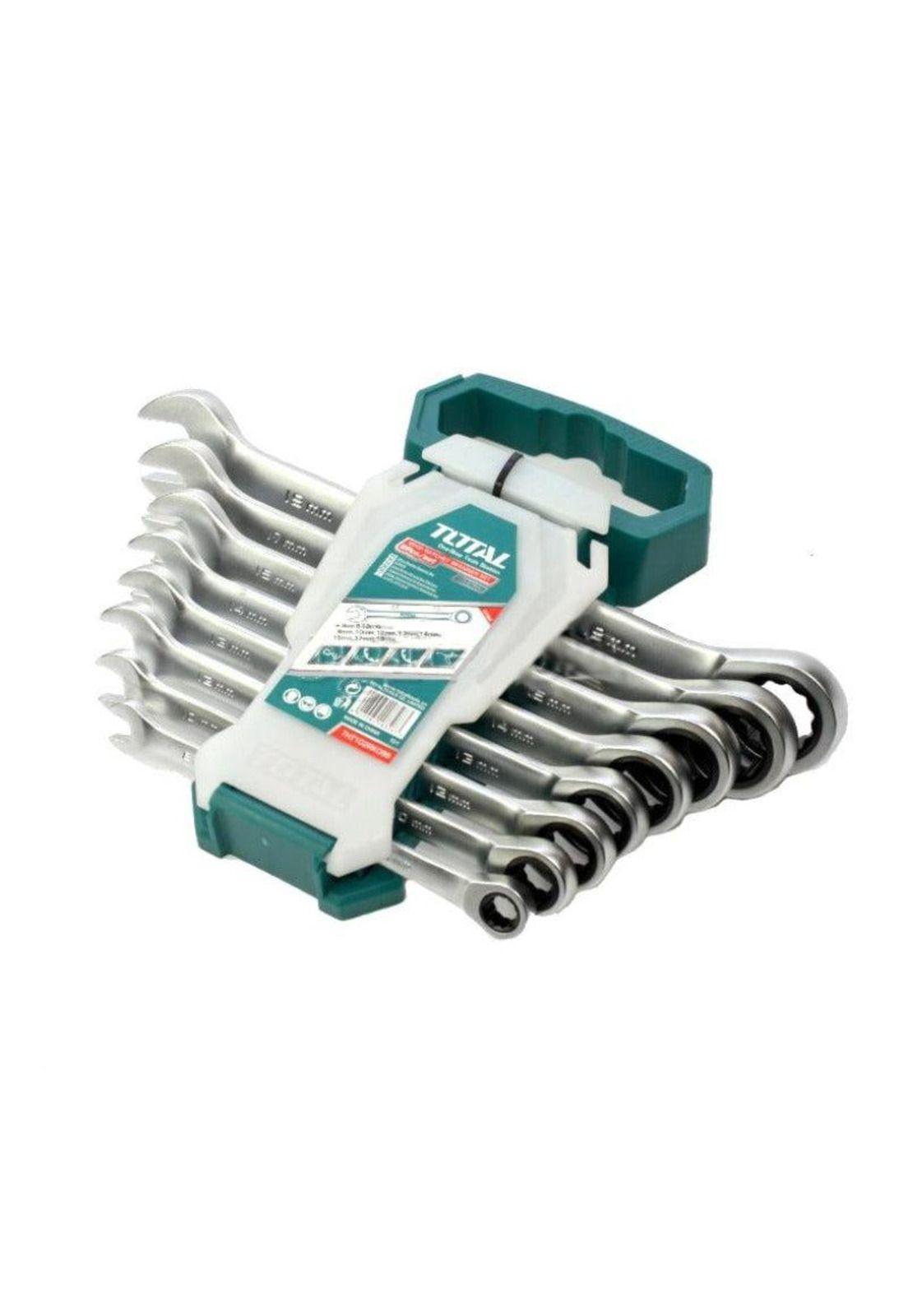LLAVE PTA Y CORONA TOTAL C/RATCHET 8PZAS THT102-1
