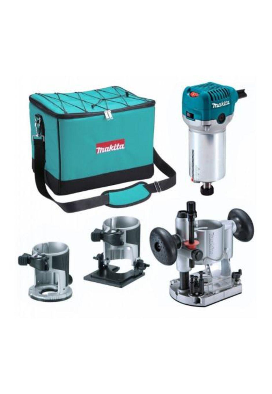 RECORTADORA MAKITA RT0700CX3 710w+BASE+GUIA+PINZA+LLAVE-0