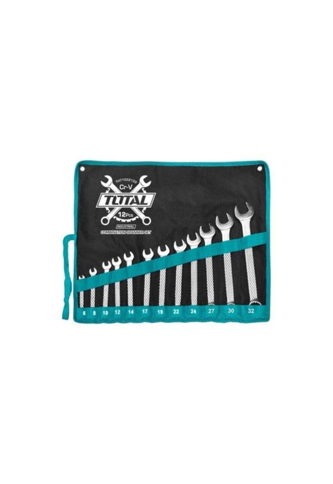 JUEGO LLAVE PUNTA CORONA 12 PIEZAS 6-24 MM INDUSTRIAL TOTAL-0