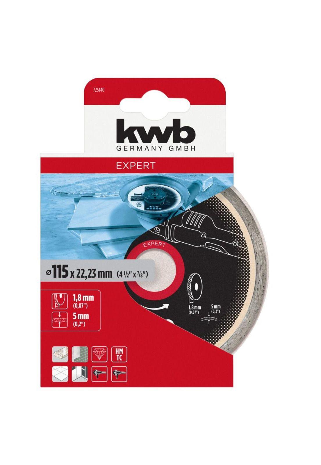 DISCO DIAMANTADO KWB 4 1/2" BORDE CONT. (49725140)-0