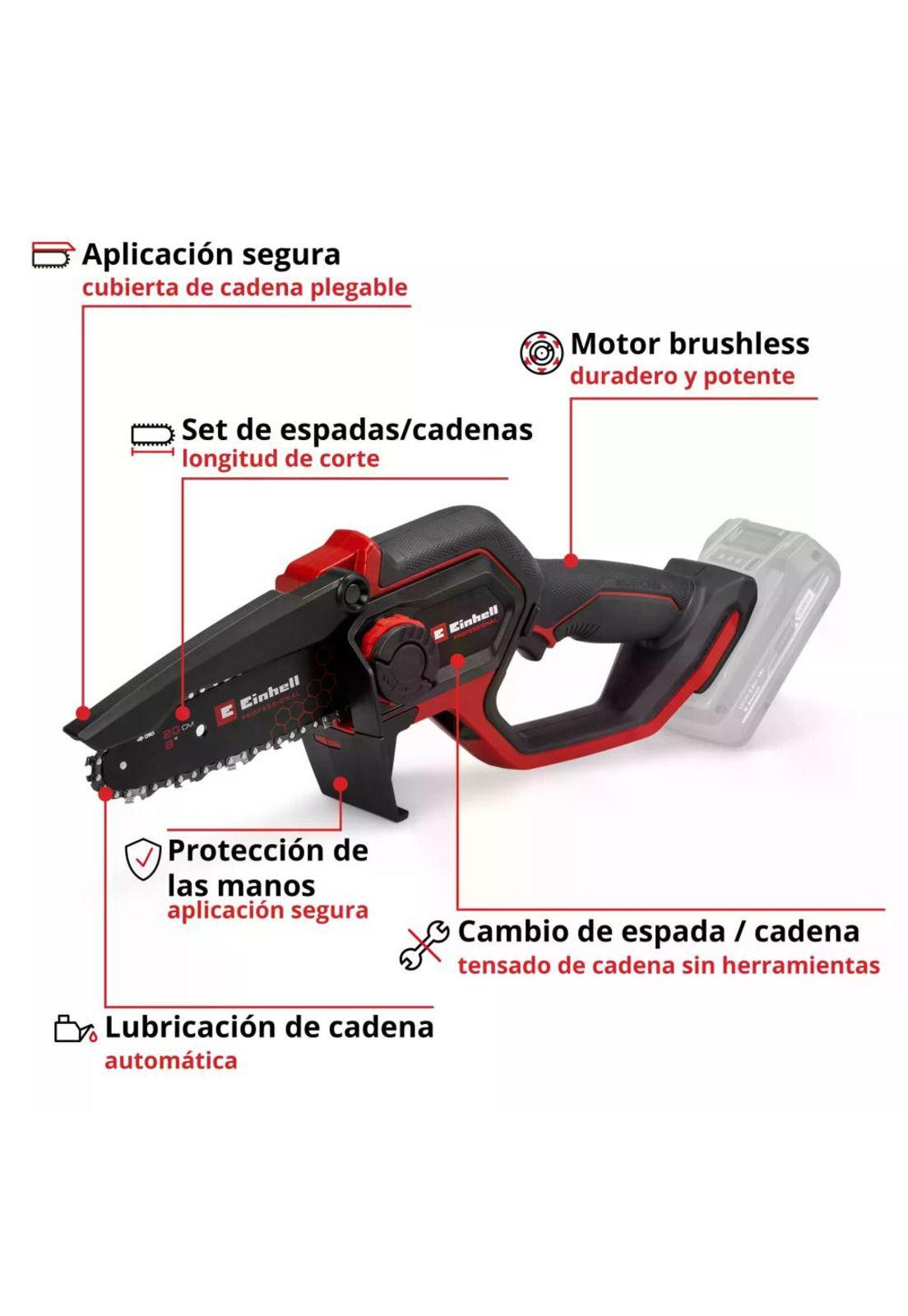 SIERRA PODA EINHELL 8" PROF 18V GP-PS 18/20 BL S/B-2