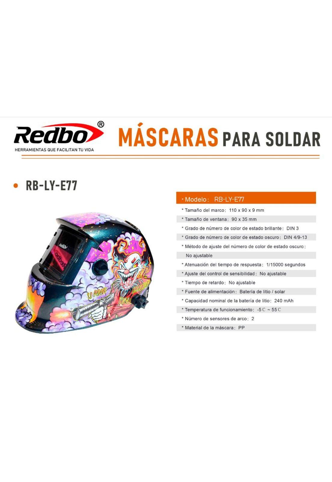 KIT REDBO SOLDADORA + ESMERIL + MASCARA + ELECTRODO-7