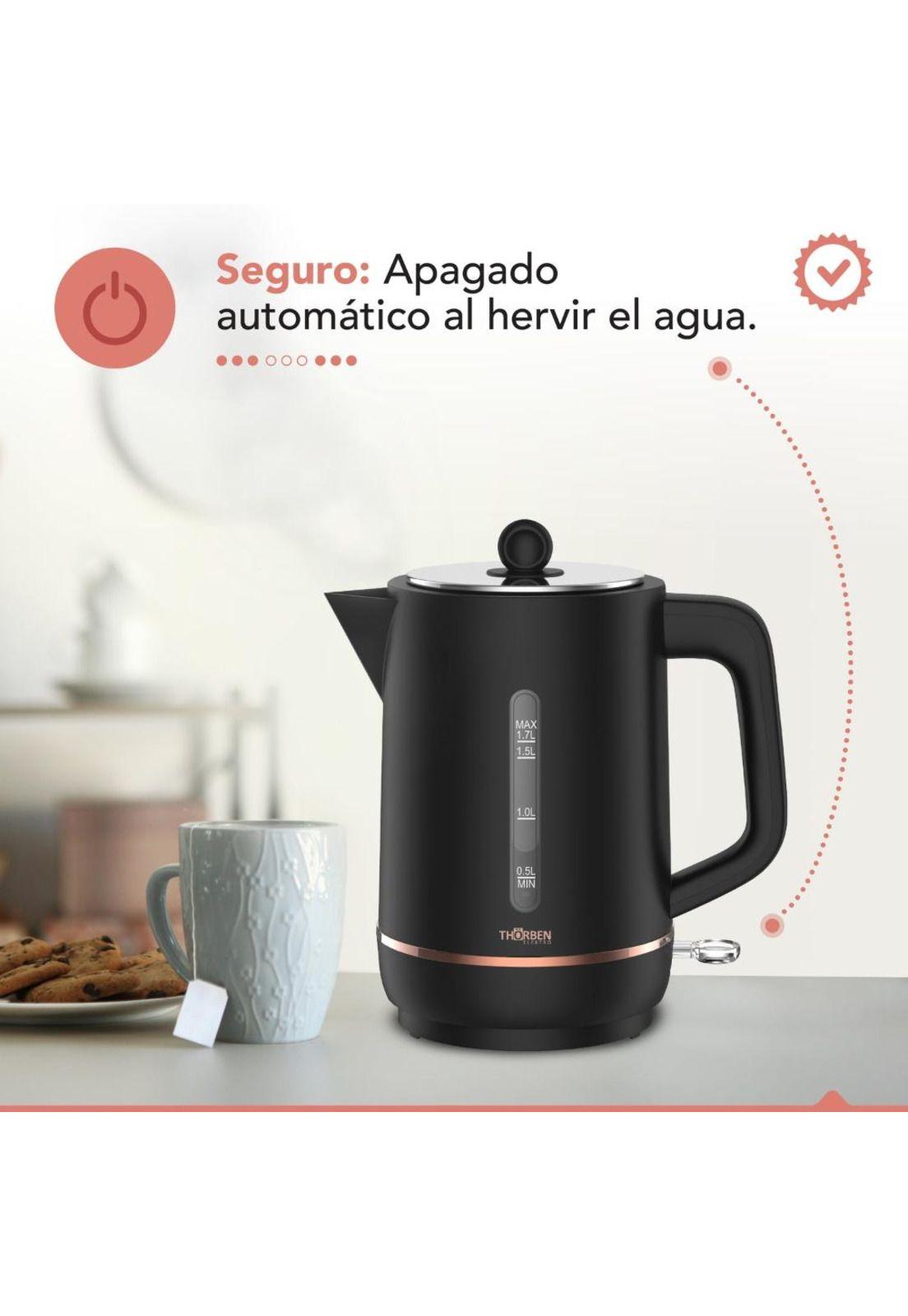 HERVIDOR THORBEN GOLD ROSE KETTLE 1.7LT 2200W-3