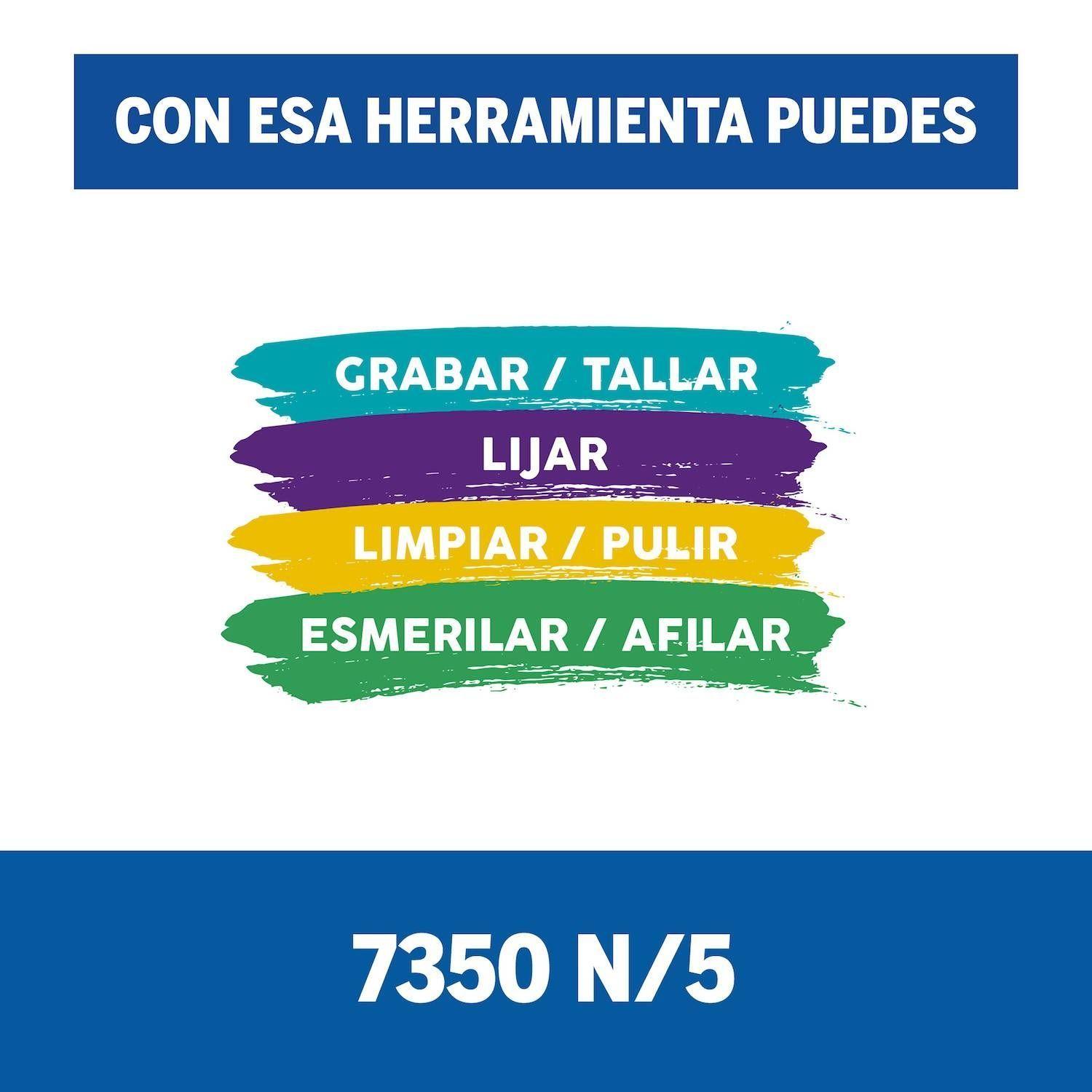 HERRAMIENTA MULTIPROPOSITO DREMEL 7350 12000 RPM  RECARGABLE-6