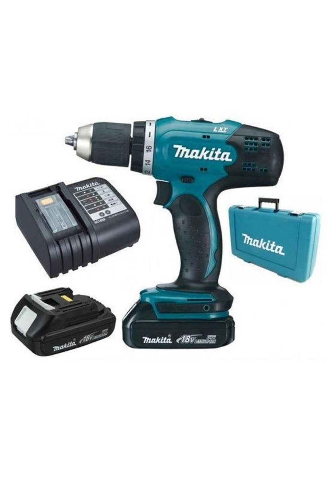 TALADRO ATORNILLADOR MAKITA DDF453SYE 13MM 2 BATERIAS + CARGADOR-0