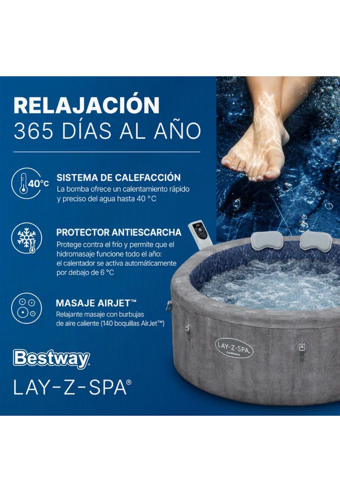 Spa Inflable Carrara AirJet para 6 Personas Bestway 6001V-5