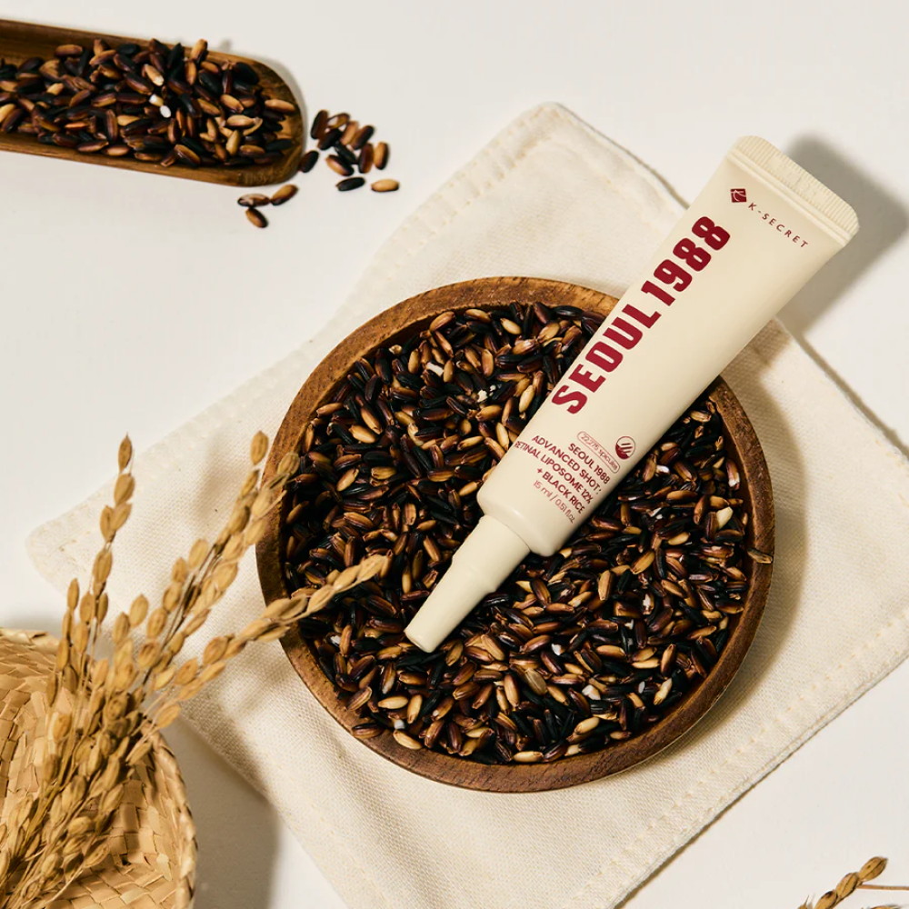 K SECRET SEOUL 1988 Advanced Shot Retinal Liposome 12 Black Rice 15ml-2