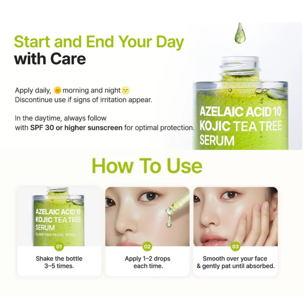 Purito Azelaic Acid 10 Kojic Tea Tree Serum 30ml-2