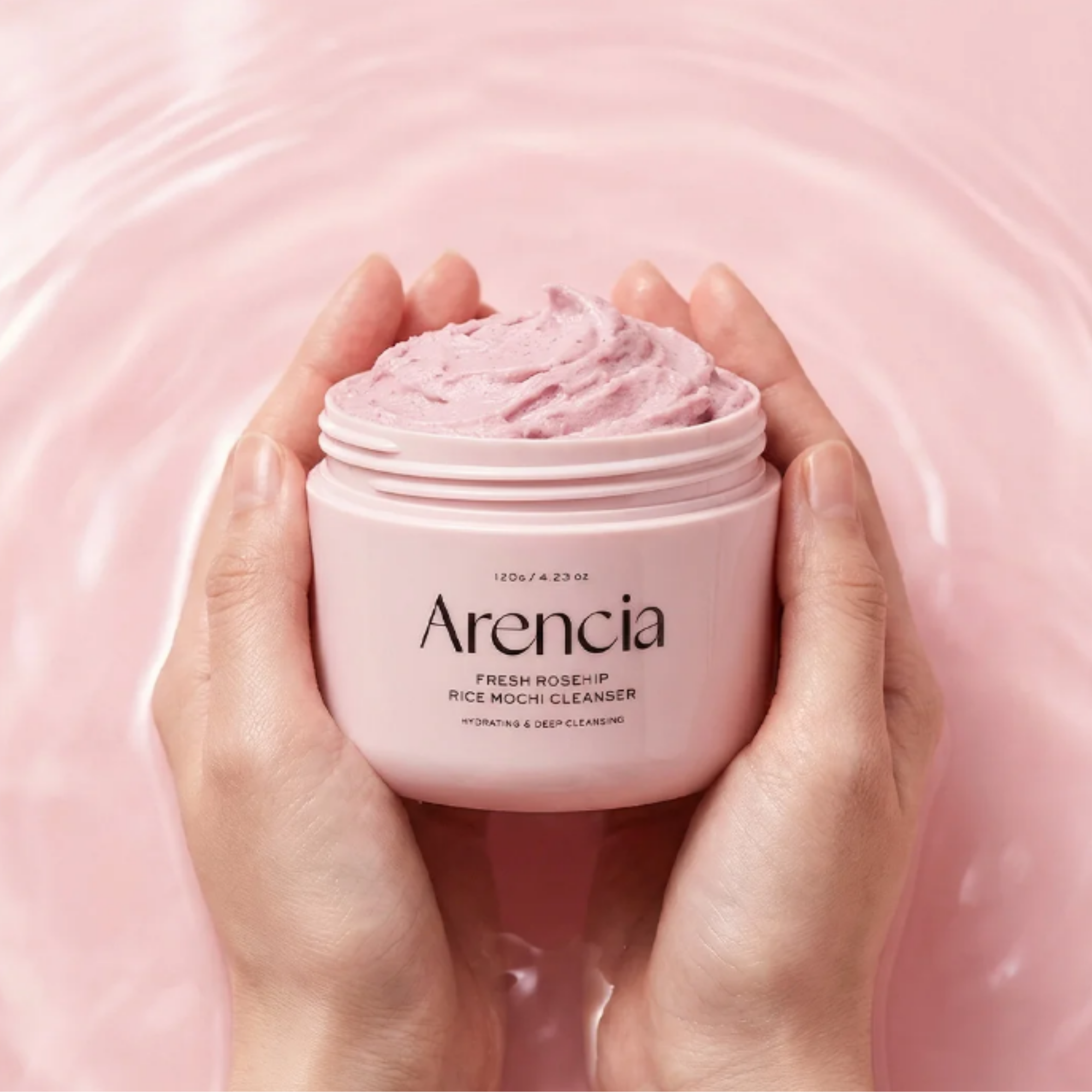 [Arencia] Fresh Rosehip Rice Mochi Cleanser 120g-4